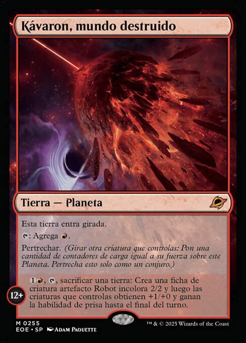 Kávaron, mundo destruido