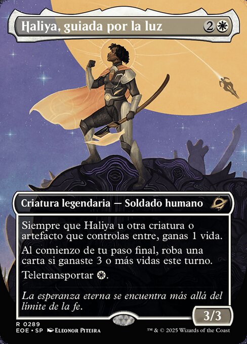 Haliya, guiada por la luz
