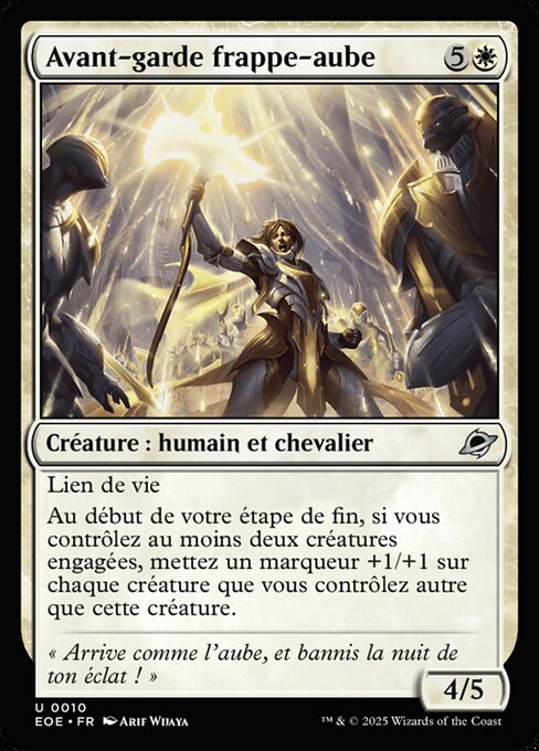 Avant-garde frappe-aube