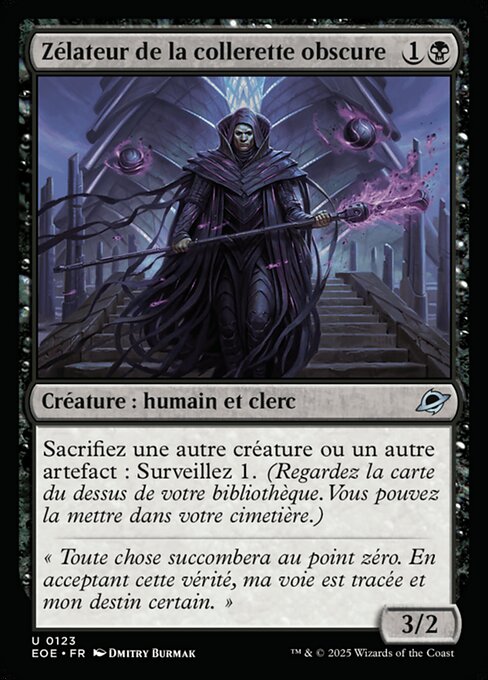 Zélateur de la collerette obscure