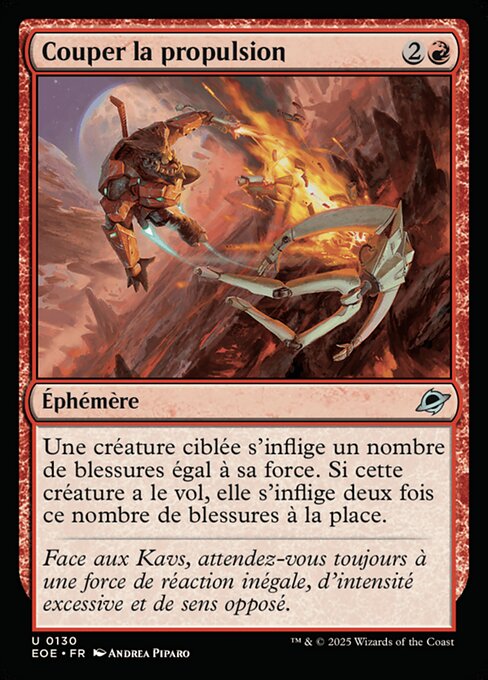 Couper la propulsion