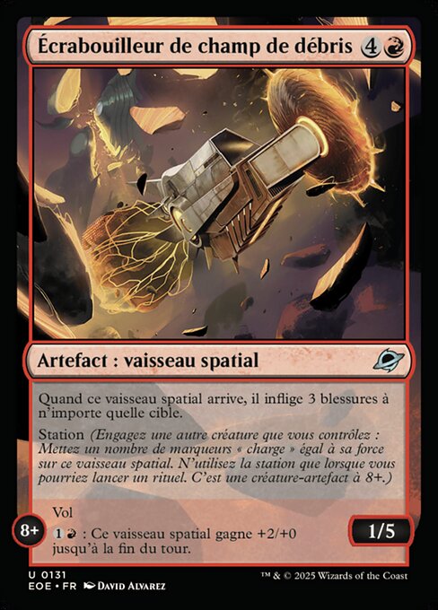 Écrabouilleur de champ de débris