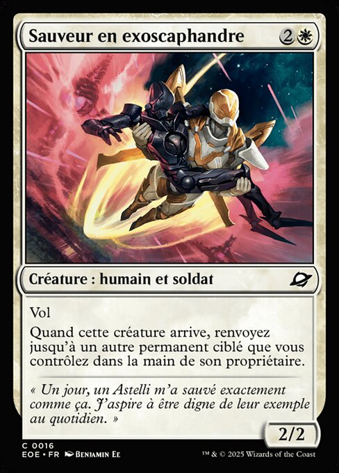 Sauveur en exoscaphandre