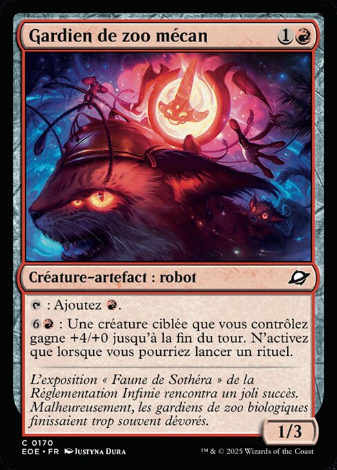 Gardien de zoo mécan