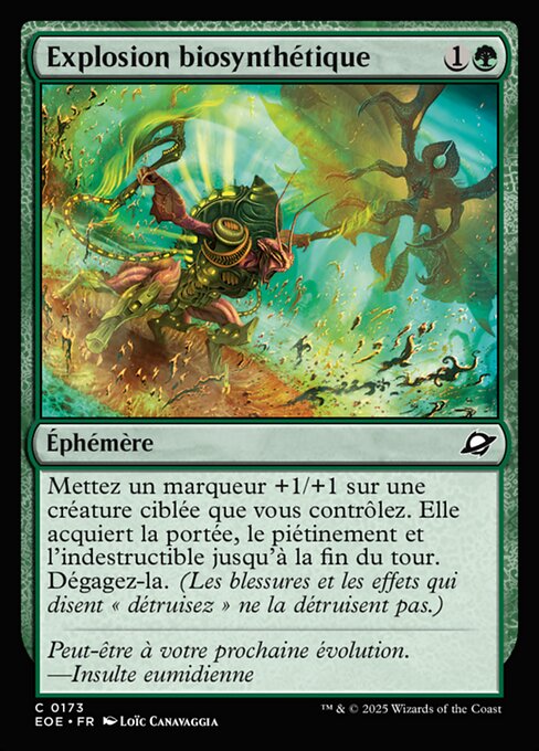 Explosion biosynthétique