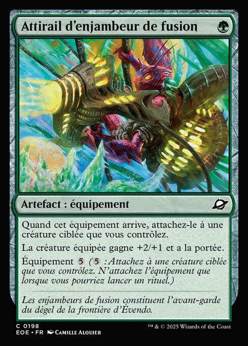 Attirail d'enjambeur de fusion