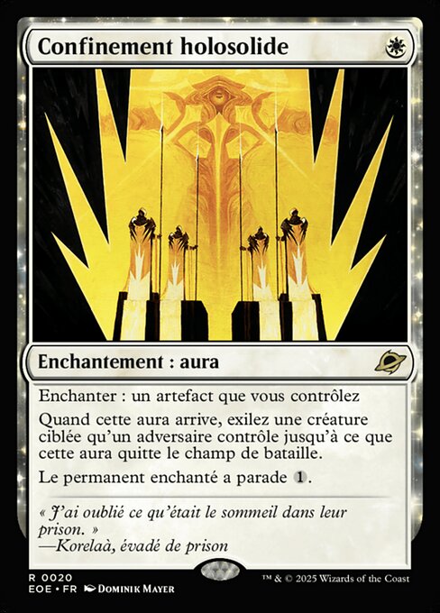 Confinement holosolide