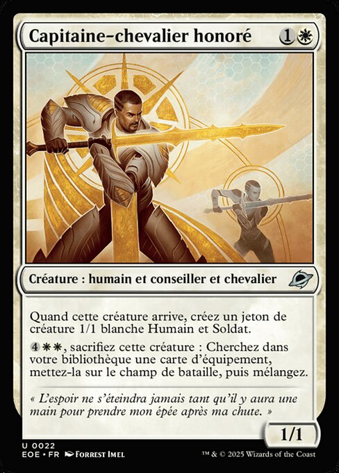 Capitaine-chevalier honoré