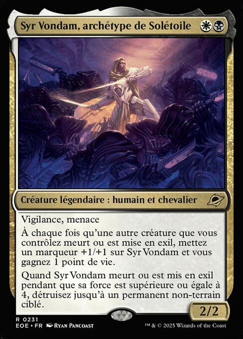 Syr Vondam, archétype de Solétoile