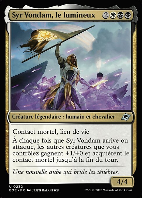 Syr Vondam, le lumineux