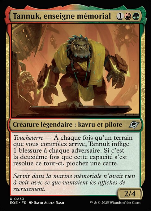 Tannuk, enseigne mémorial