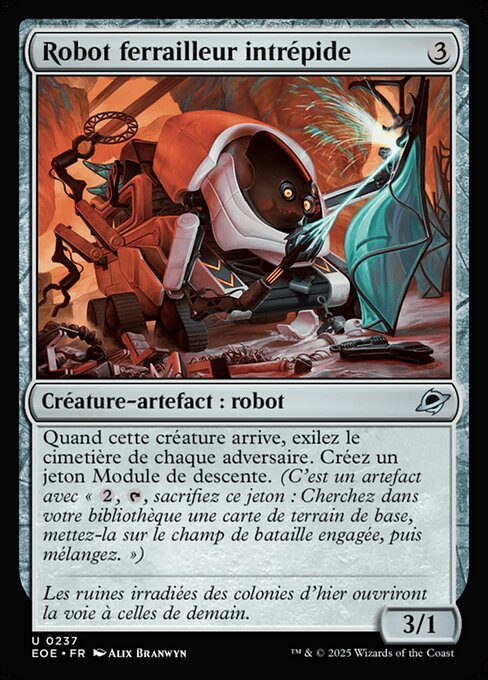 Robot ferrailleur intrépide