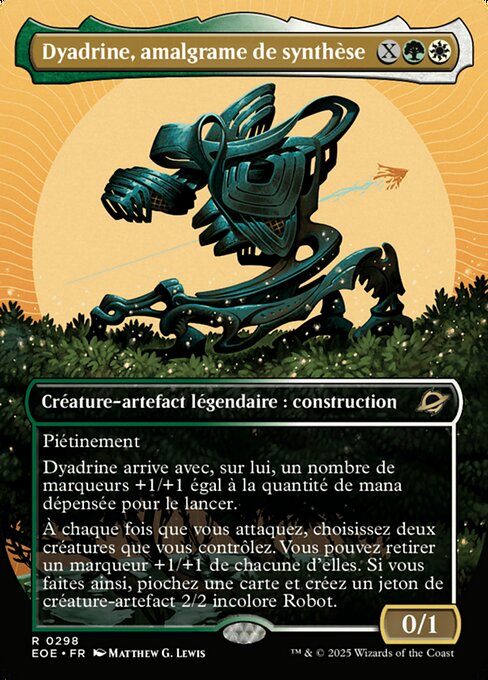 Dyadrine, amalgrame de synthèse