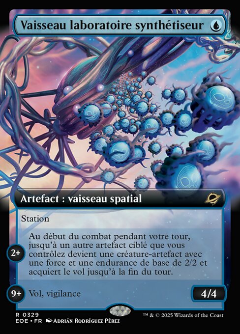 Vaisseau laboratoire synthétiseur