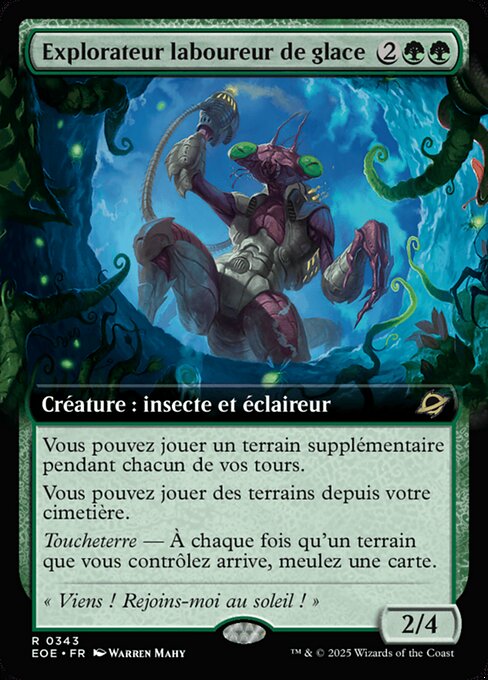 Explorateur laboureur de glace