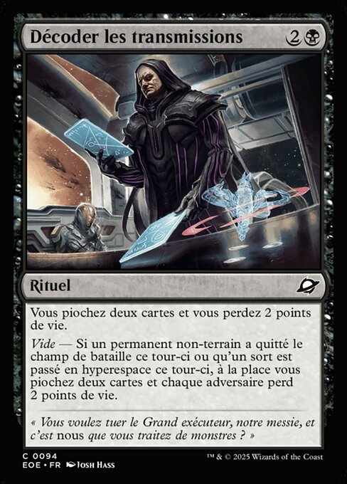 Décoder les transmissions