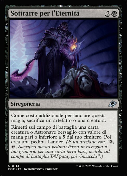 Sottrarre per l'Eternità