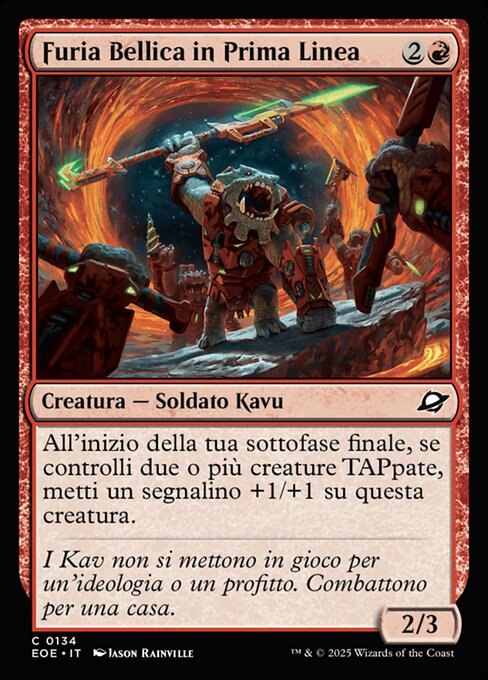 Furia Bellica in Prima Linea