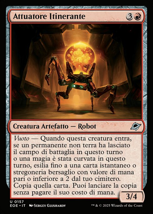 Attuatore Itinerante