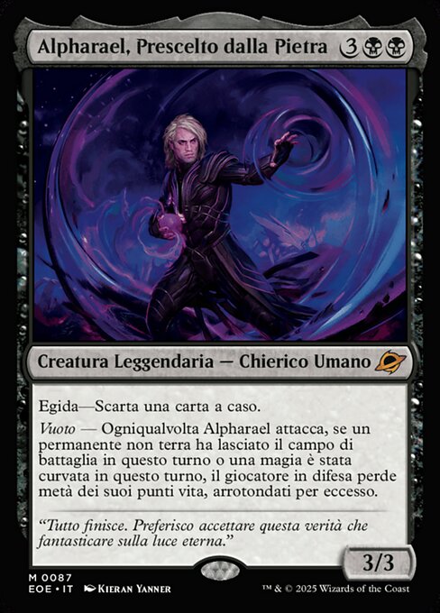 Alpharael, Prescelto dalla Pietra