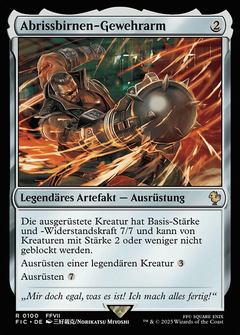 Abrissbirnen-Gewehrarm