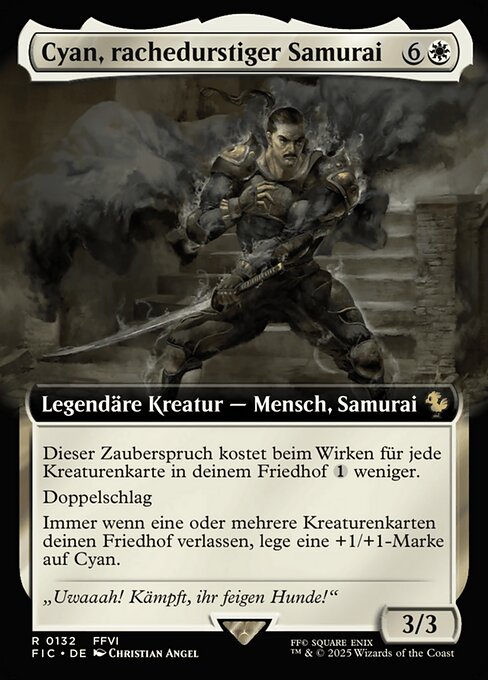 Cyan, rachedurstiger Samurai