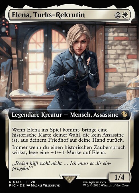 Elena, Turks-Rekrutin