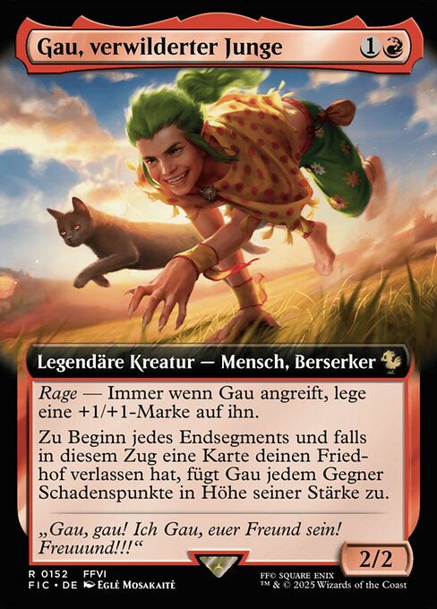 Gau, verwilderter Junge