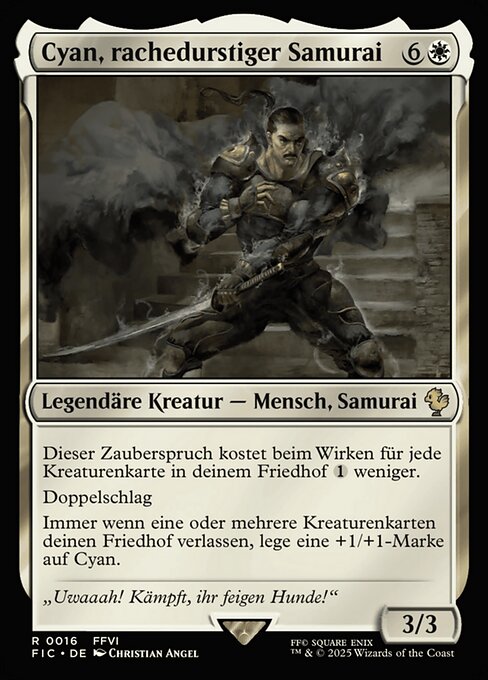 Cyan, rachedurstiger Samurai