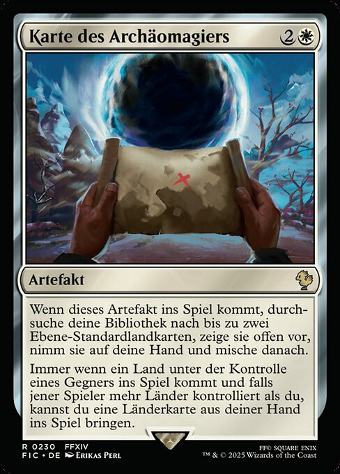 Karte des Archäomagiers