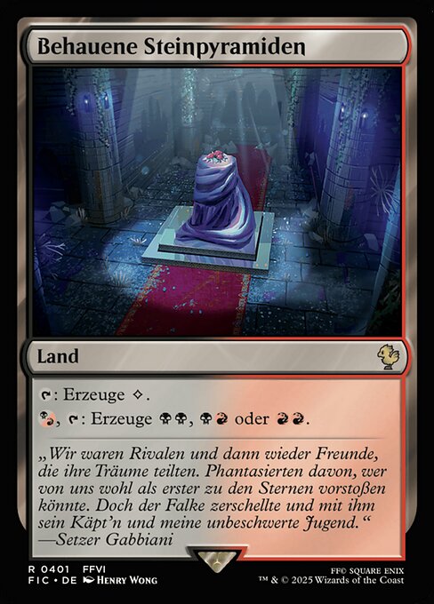 Behauene Steinpyramiden