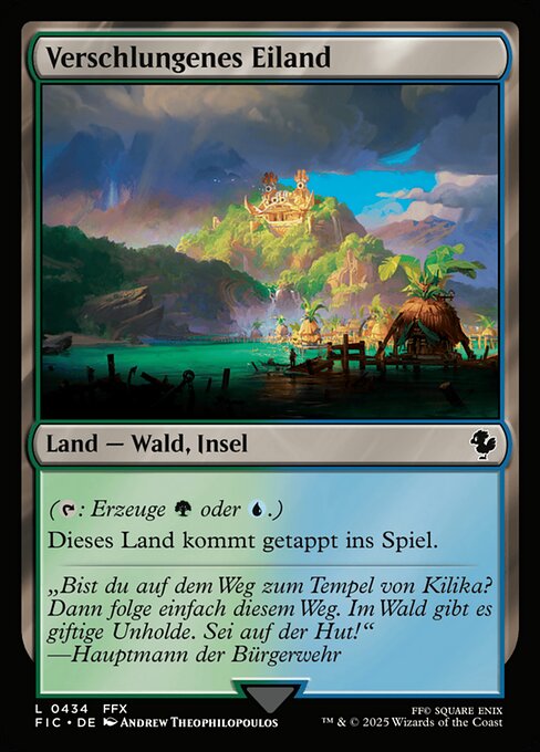 Verschlungenes Eiland