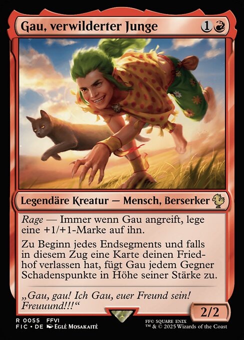 Gau, verwilderter Junge