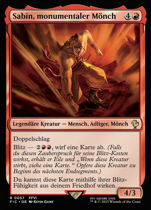 Sabin, monumentaler Mönch