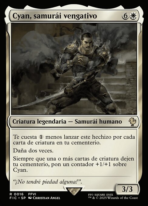 Cyan, samurái vengativo