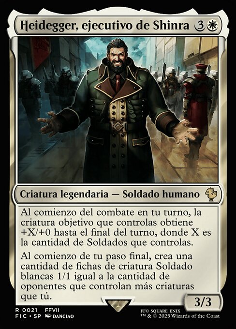 Heidegger, ejecutivo de Shinra