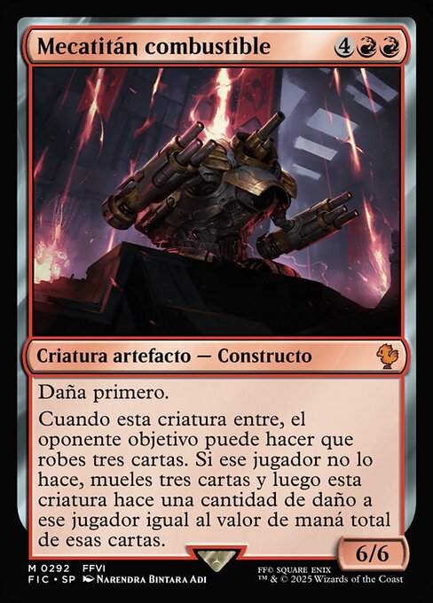 Mecatitán combustible