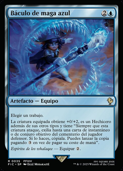 Báculo de maga azul