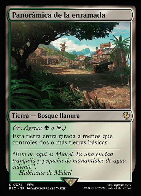 Panorámica de la enramada