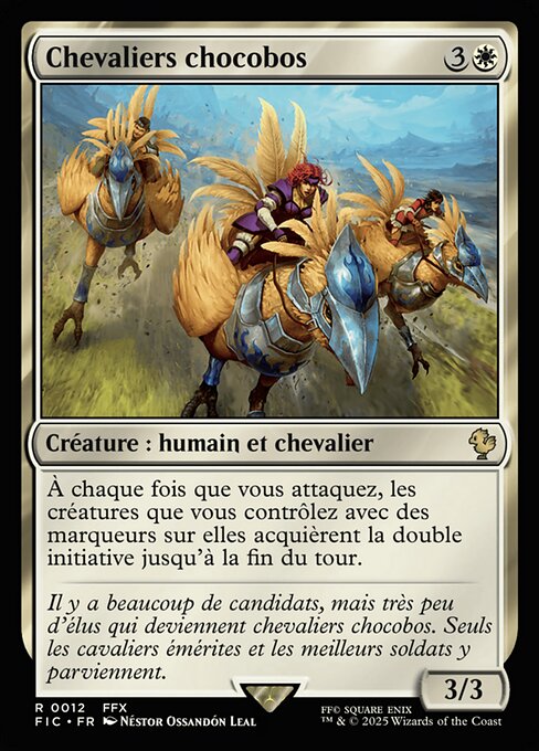 Chevaliers chocobos