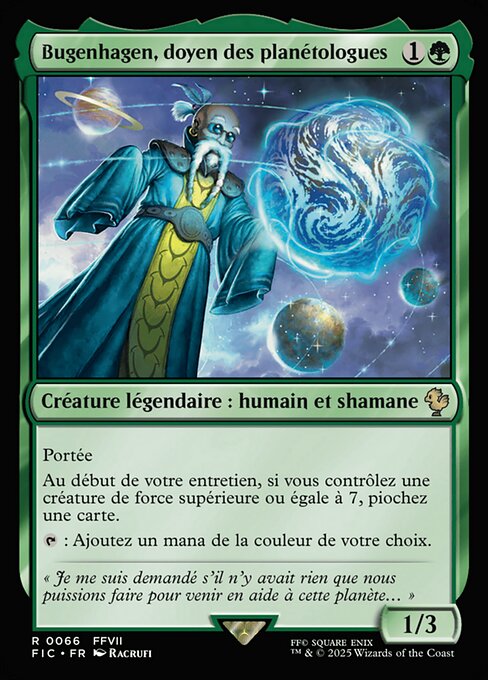 Bugenhagen, doyen des planétologues