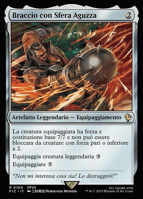 Braccio con Sfera Aguzza