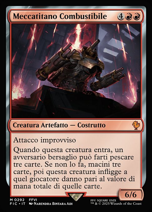 Meccatitano Combustibile