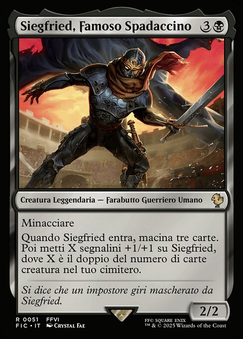 Siegfried, Famoso Spadaccino