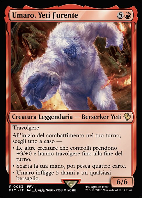 Umaro, Yeti Furente