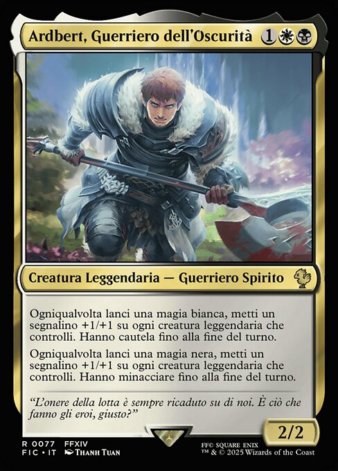 Ardbert, Guerriero dell'Oscurità