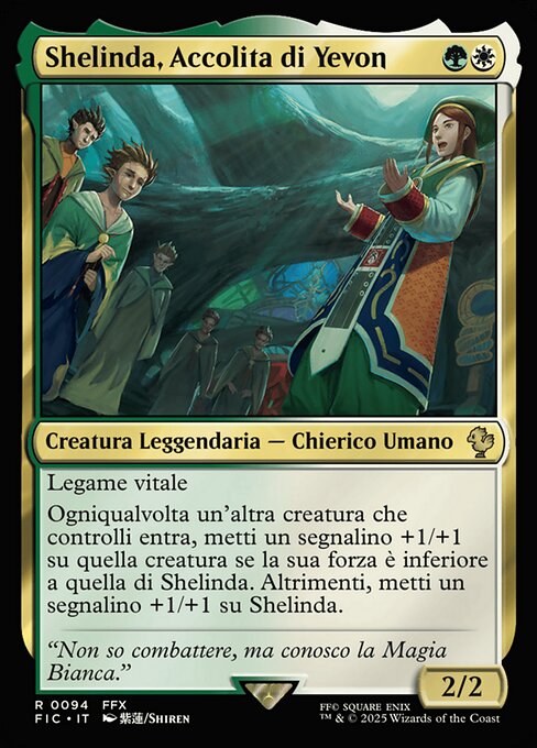 Shelinda, Accolita di Yevon