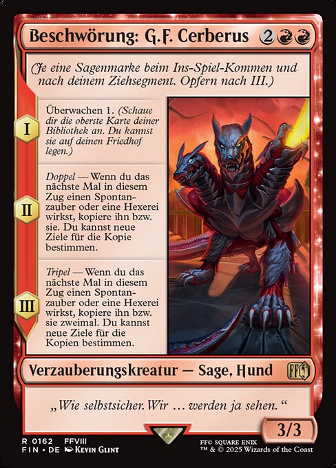 Beschwörung: G.F. Cerberus