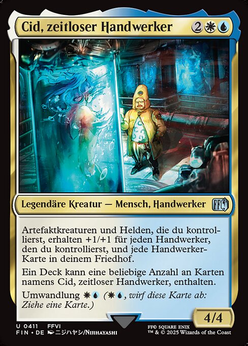 Cid, zeitloser Handwerker