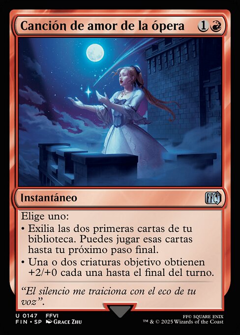 Canción de amor de la ópera